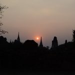 Atardecer en Ayutthaya
